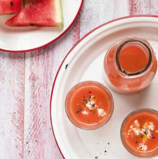 Gazpacho van tomaat en watermeloen van Jeroen Meus
